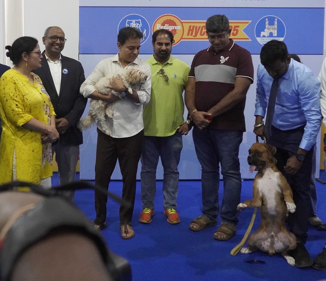 KTR Inaugurates HyCan 2025 Pet Show With 500 Dogs in Hyderabad